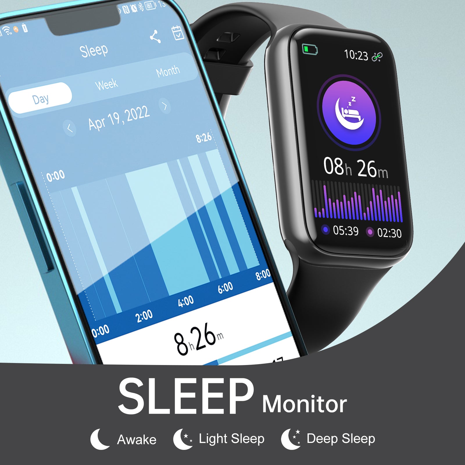 Fitness Tracker with Heart Rate, Sleep Tracking, Pressure and Bl –